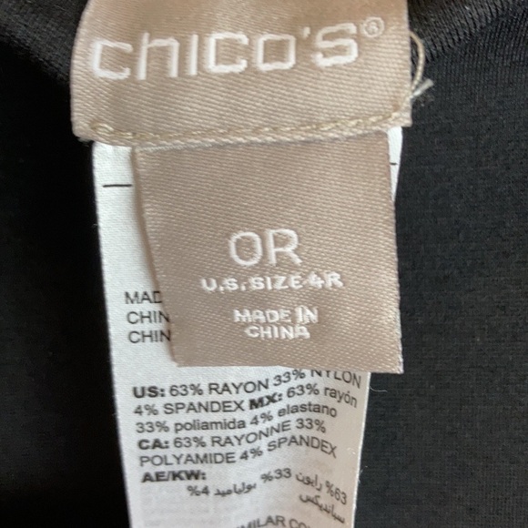 Chico’s Leggings Black, Size 0R (4) NWOT capsule elevated basic everyday Winter - Picture 9 of 11